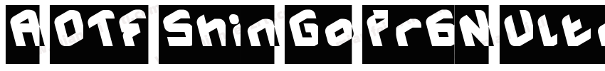 A OTF Shin Go Pr6N Ultralight字体转换